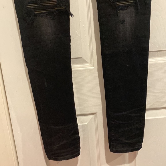 Amiri faded black mx1 skinny jeans, men’s 31us - Picture 5 of 15